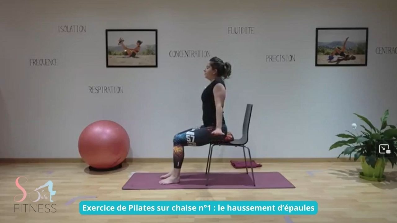 Exercice gratuit de Pilates sur chaise So'Fitness